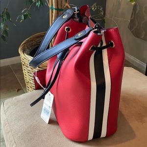 Urban Expressions Red Hudson Bucket Bag/New